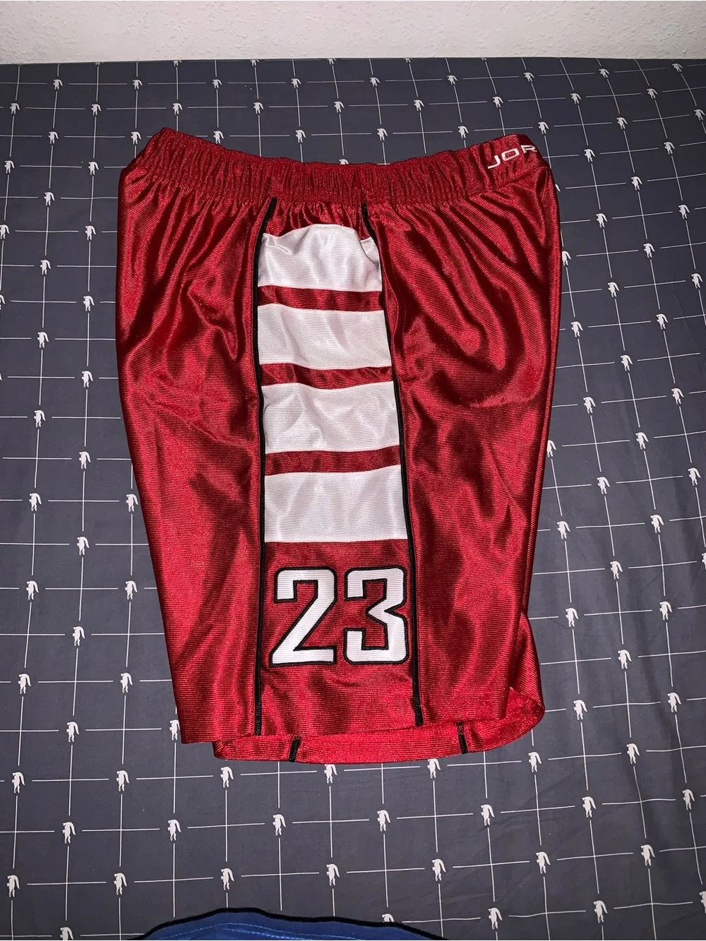 Jordan Brooklyn Cat Scratch Men's Shorts Red HV0560-687 Size: Medium